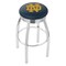 Holland Bar Stool Co 30" Chrome Notre Dame (ND) Swivel Bar Stool, Accent Ring L8C3C30ND-ND - alternate 1